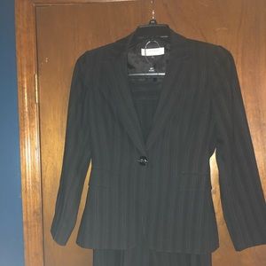 Sag Harbor Black Striped Women's Blazer